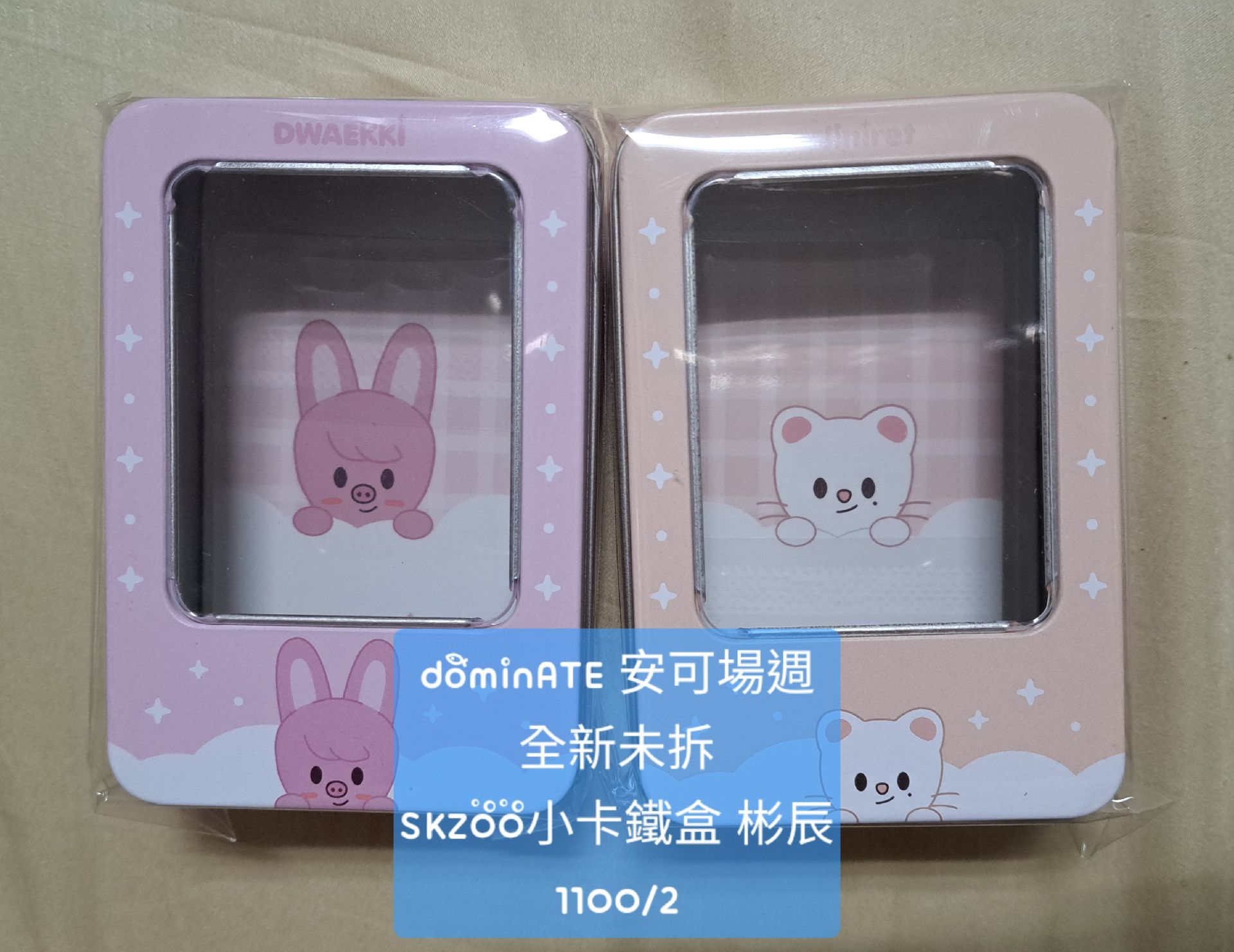 Stray Kids dominATE 安可場週 SKZOO 小卡收納鐵盒含卡 彬辰