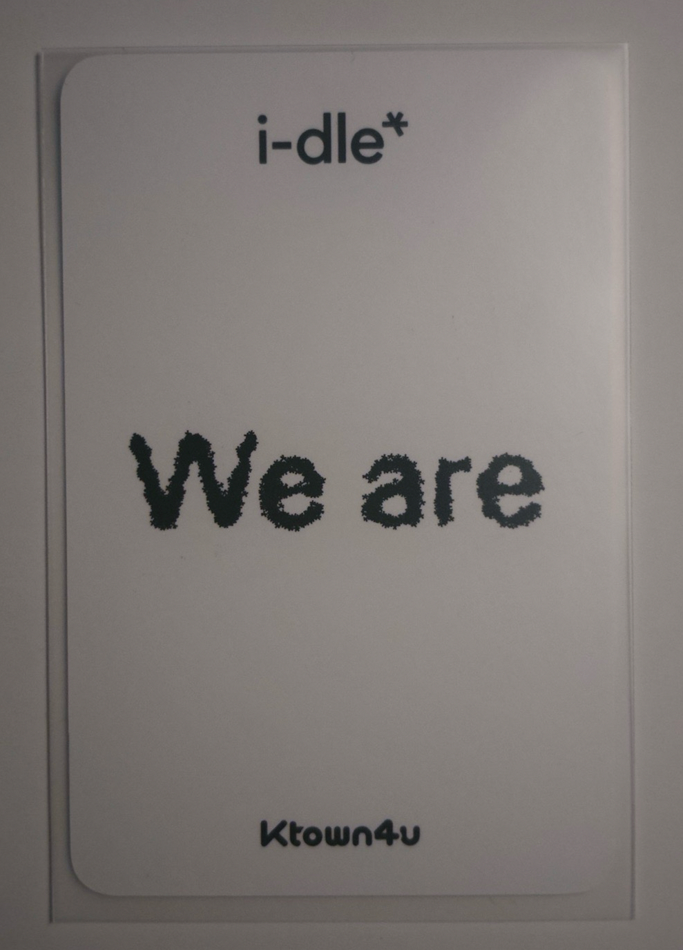 We are k4 3.0 特典卡 麵