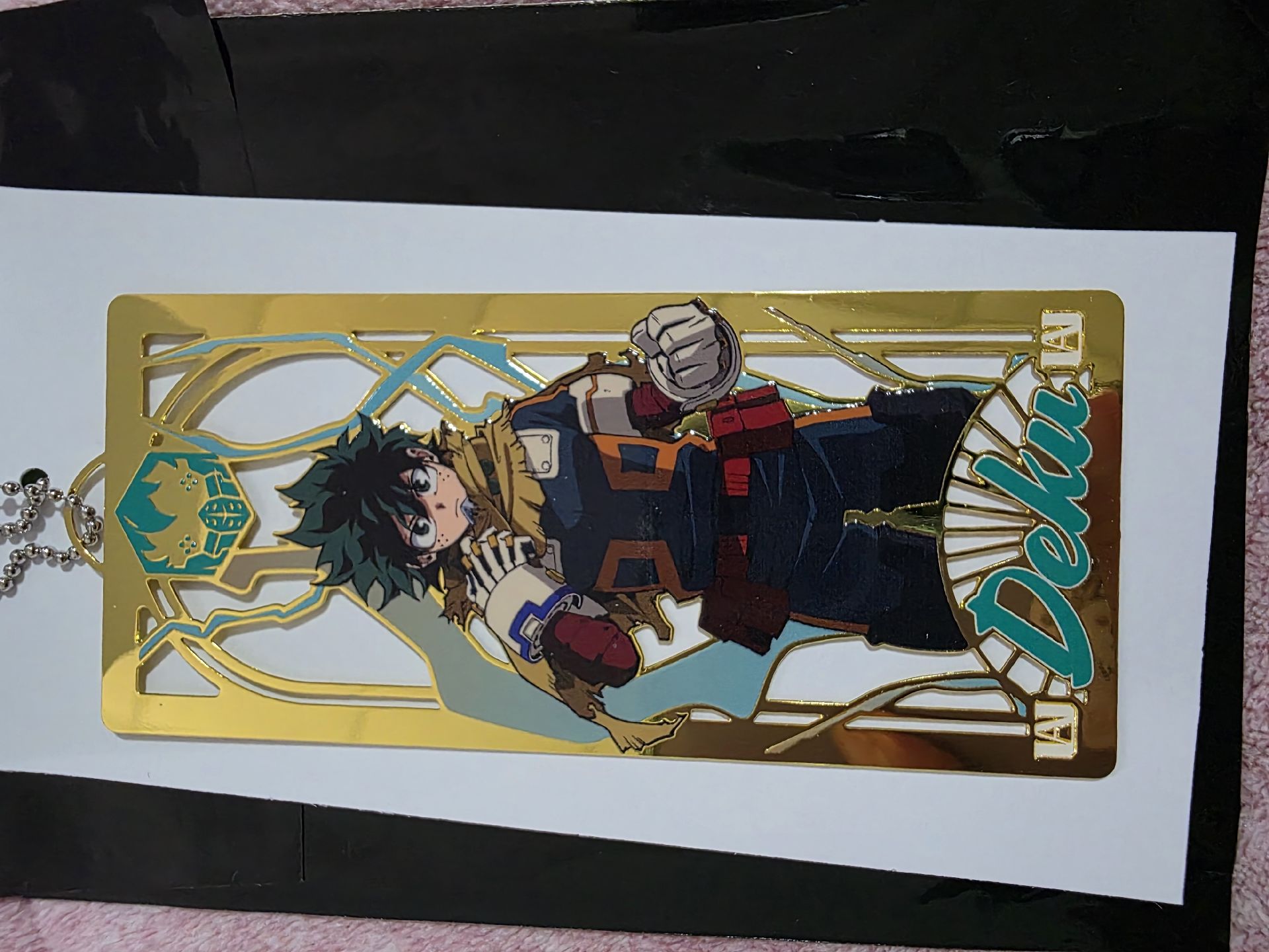 鏤空金屬書籤 綠谷