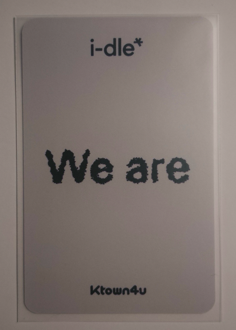 We are k4 3.0 特典卡 麵