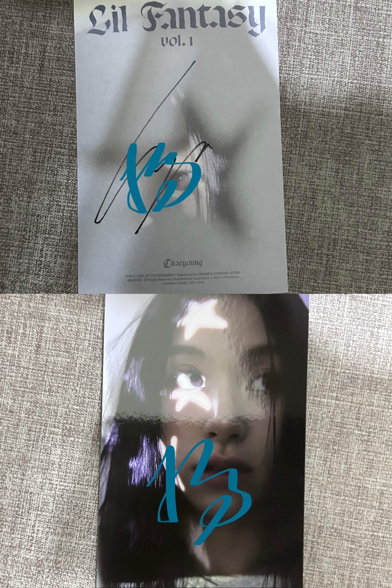 彩solo美版親簽明信片