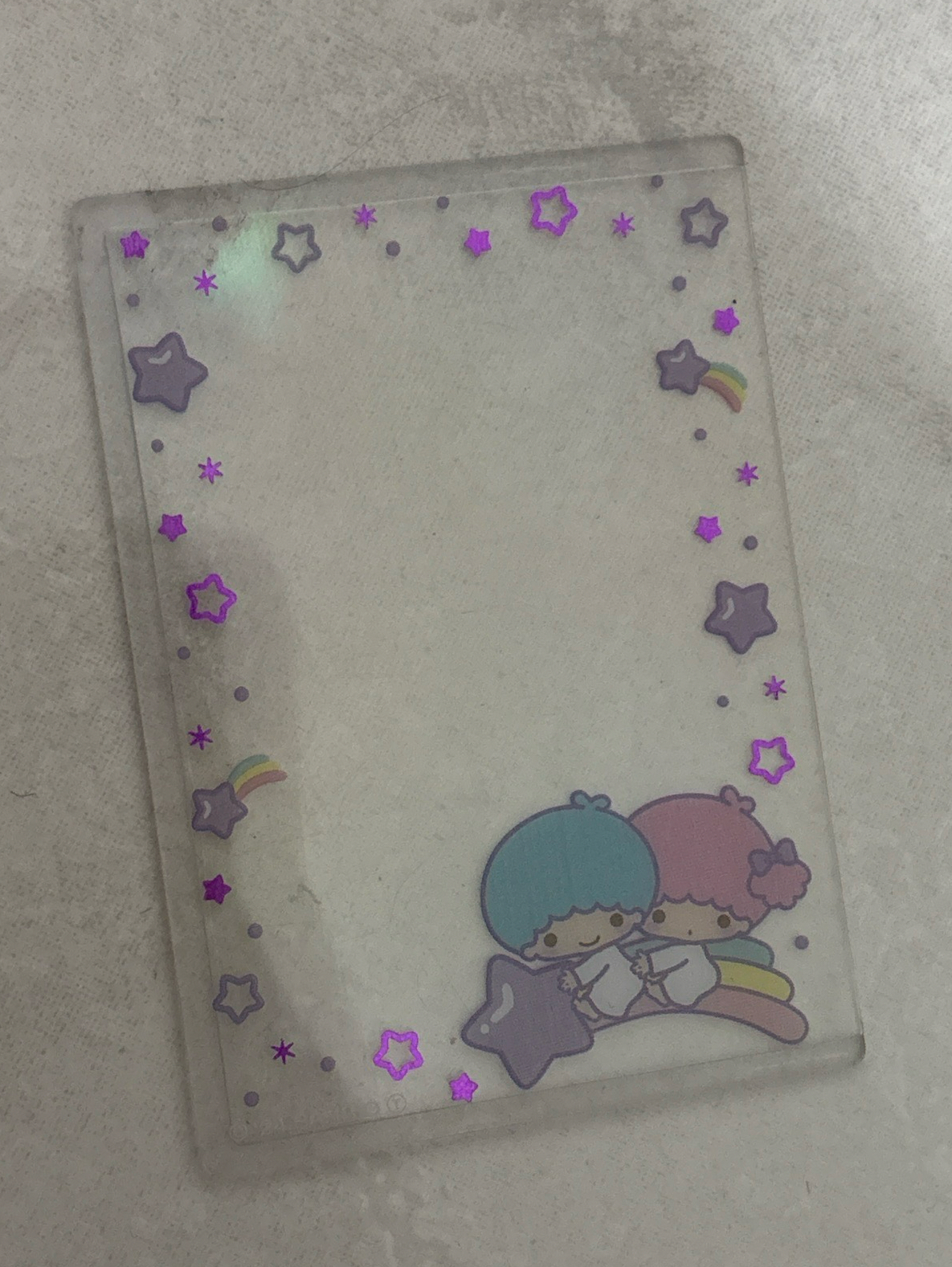 雙子星（左上角有殘膠）