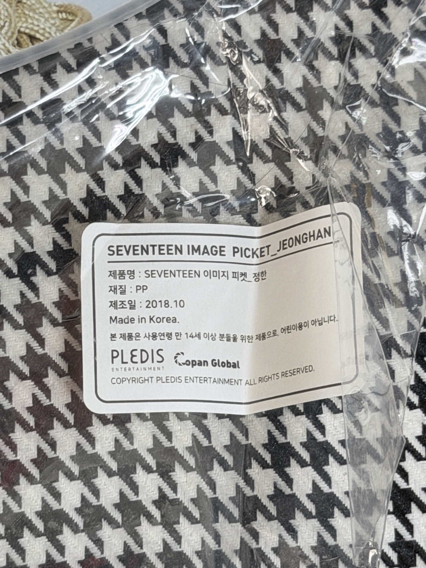 (現貨有原袋 紙箱寄出）seventeen 早期 ideal cut 尹淨漢 軍裝 大扇 扇子