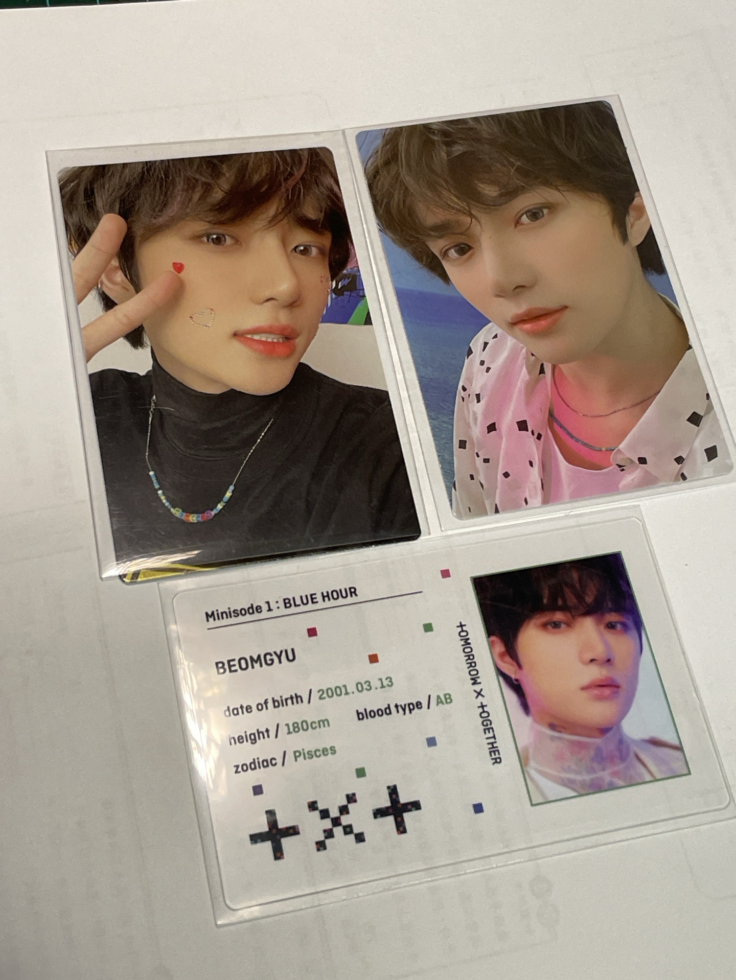 txt mini1杋圭專輯小卡三張一套