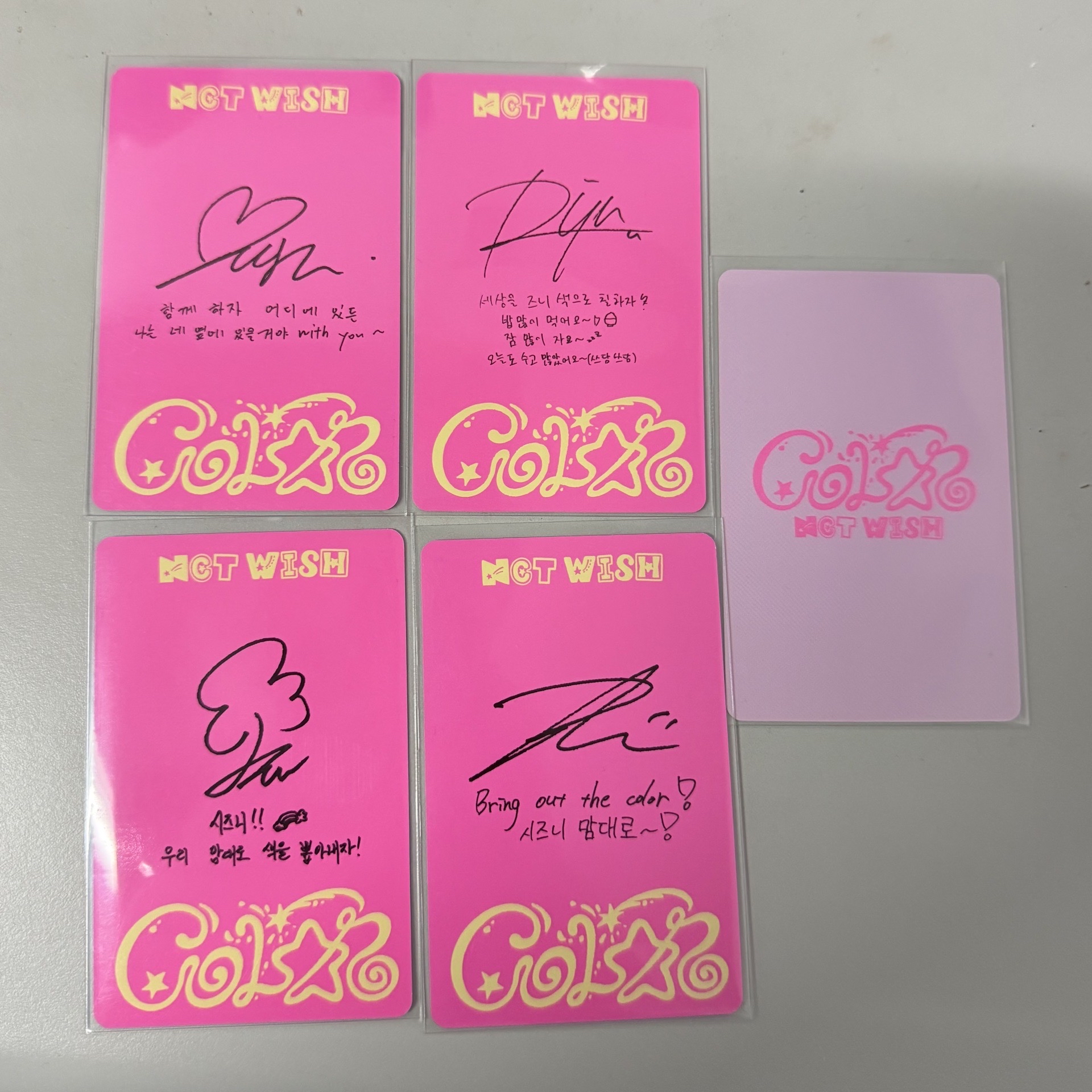 NCTWISH COLOR 初回限定 預售禮小卡 專卡 