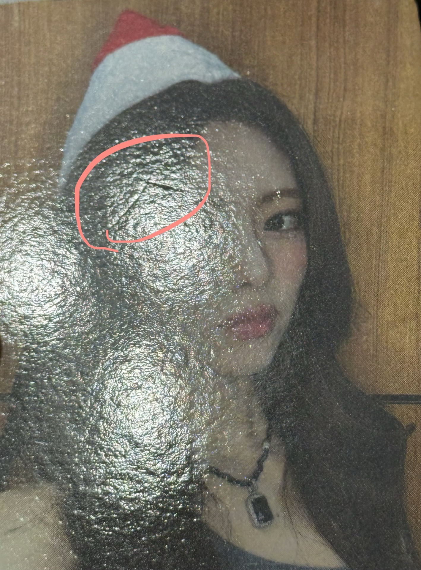 GOLD House Of Kpop 簽售卡 聖誕帽（有損）