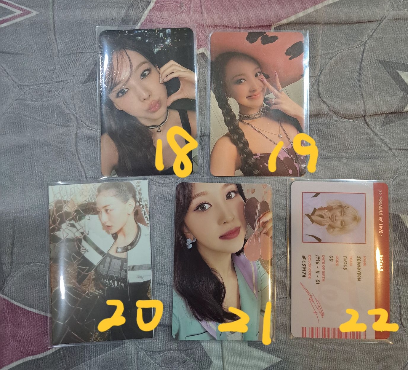 TWICE小卡 多帶區