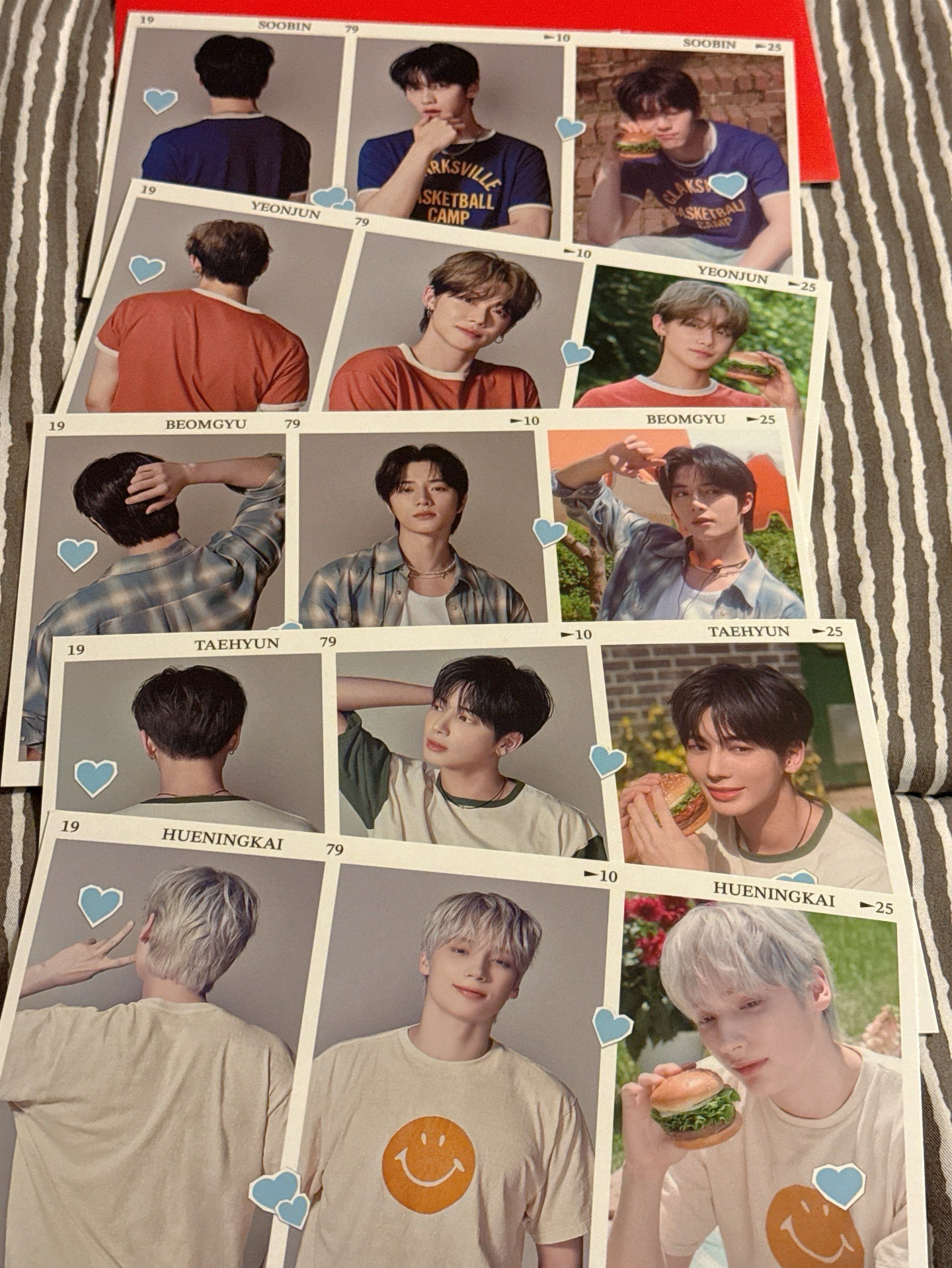 TXT LOTTERIA 樂天漢堡明信片一套