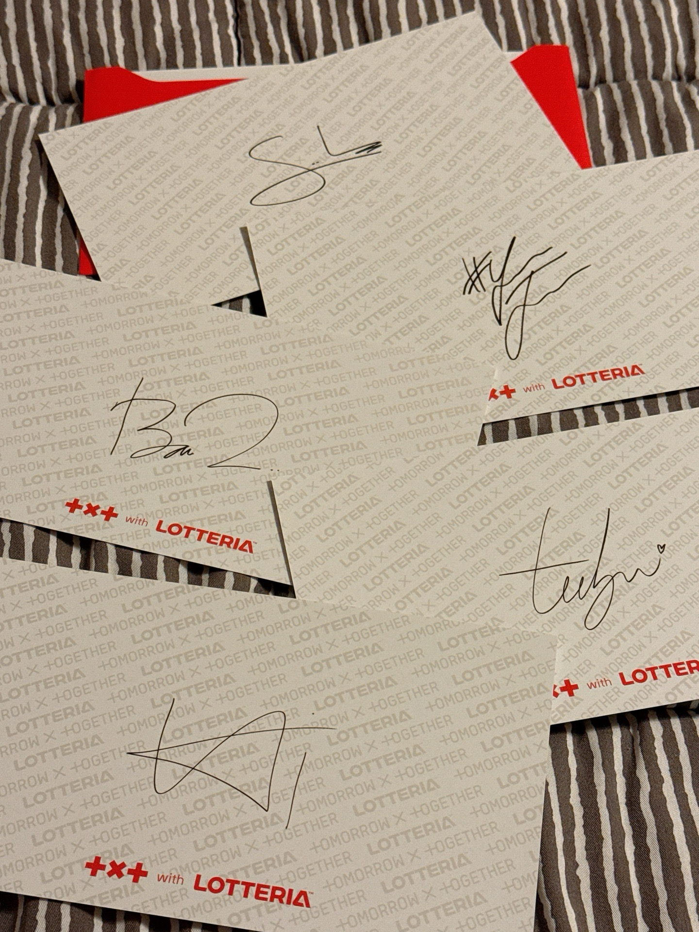 TXT LOTTERIA 樂天漢堡明信片一套