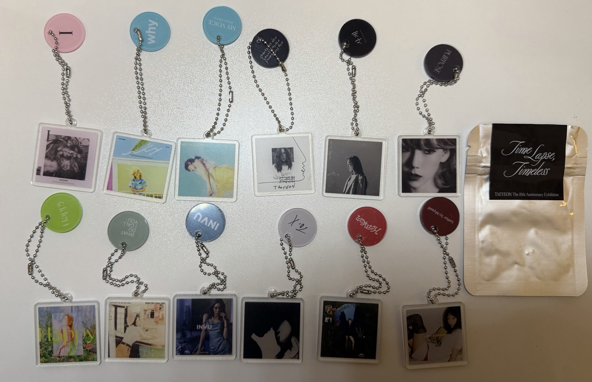 太妍 10週年展覽 隨機專輯 鑰匙圈吊飾 