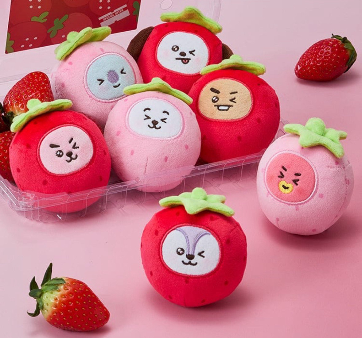 現貨～BT21草莓壓力球 