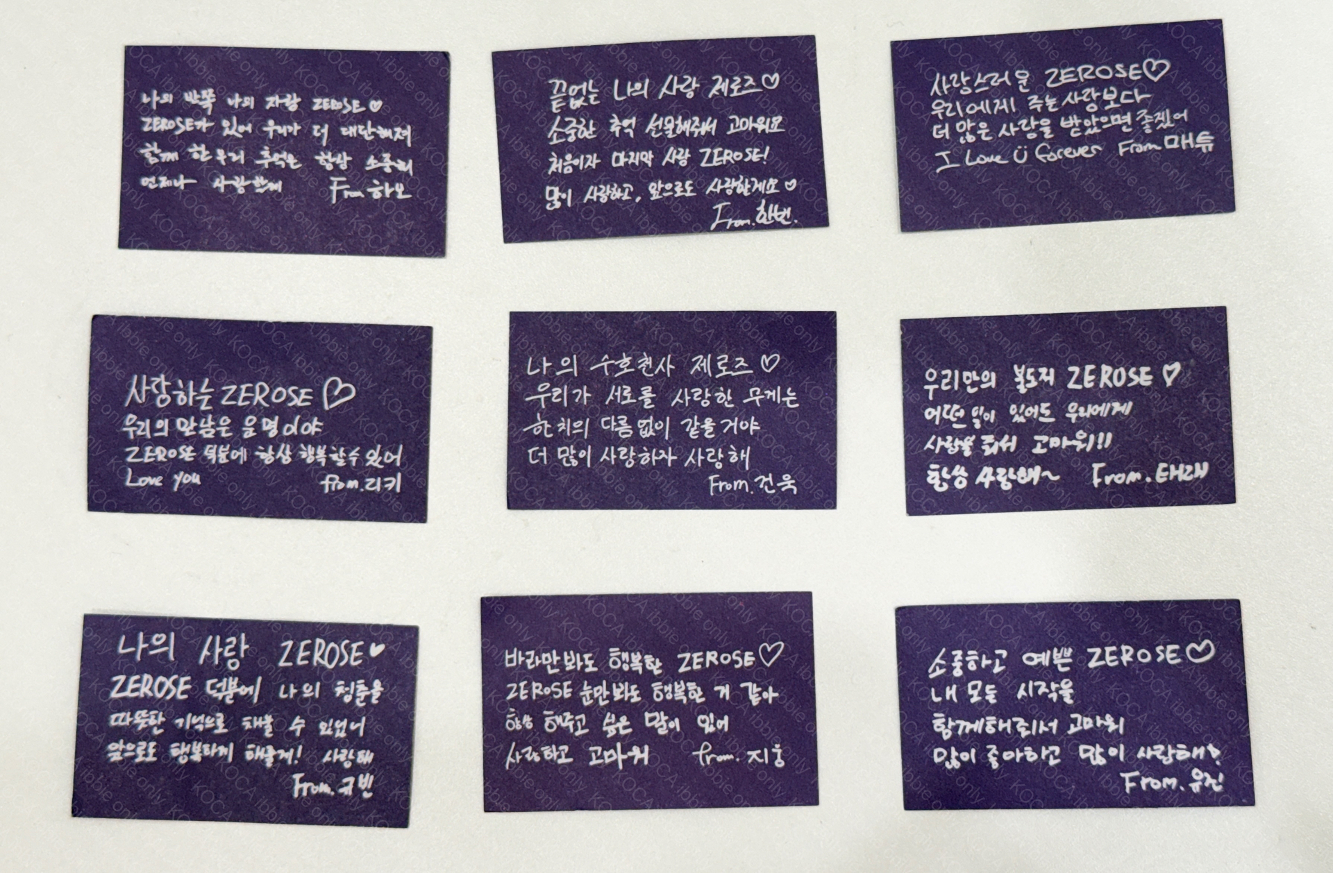 x ZB1 韓國安可場 紙花