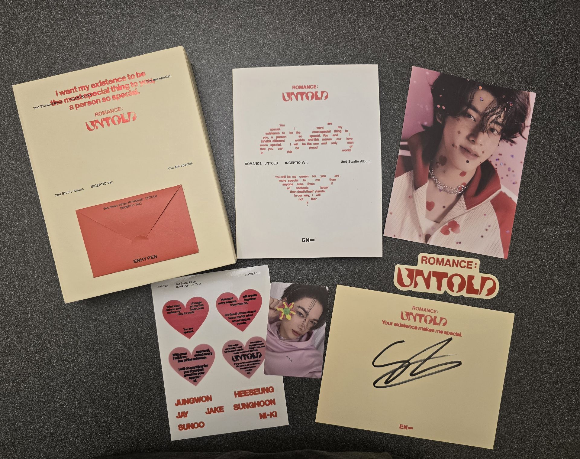 Enhypen 2nd Studio Album 《Romance:Untold》 Jake (沈載倫)親簽專輯