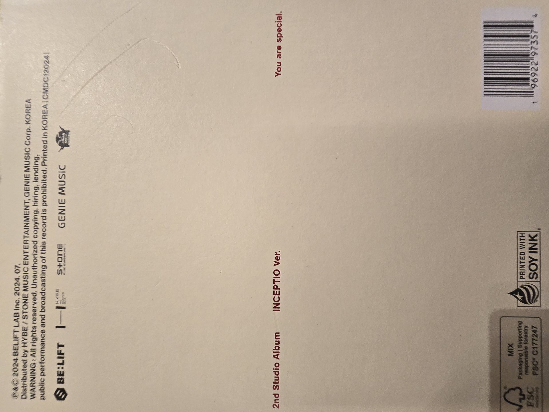 Enhypen 2nd Studio Album 《Romance:Untold》 Jake (沈載倫)親簽專輯