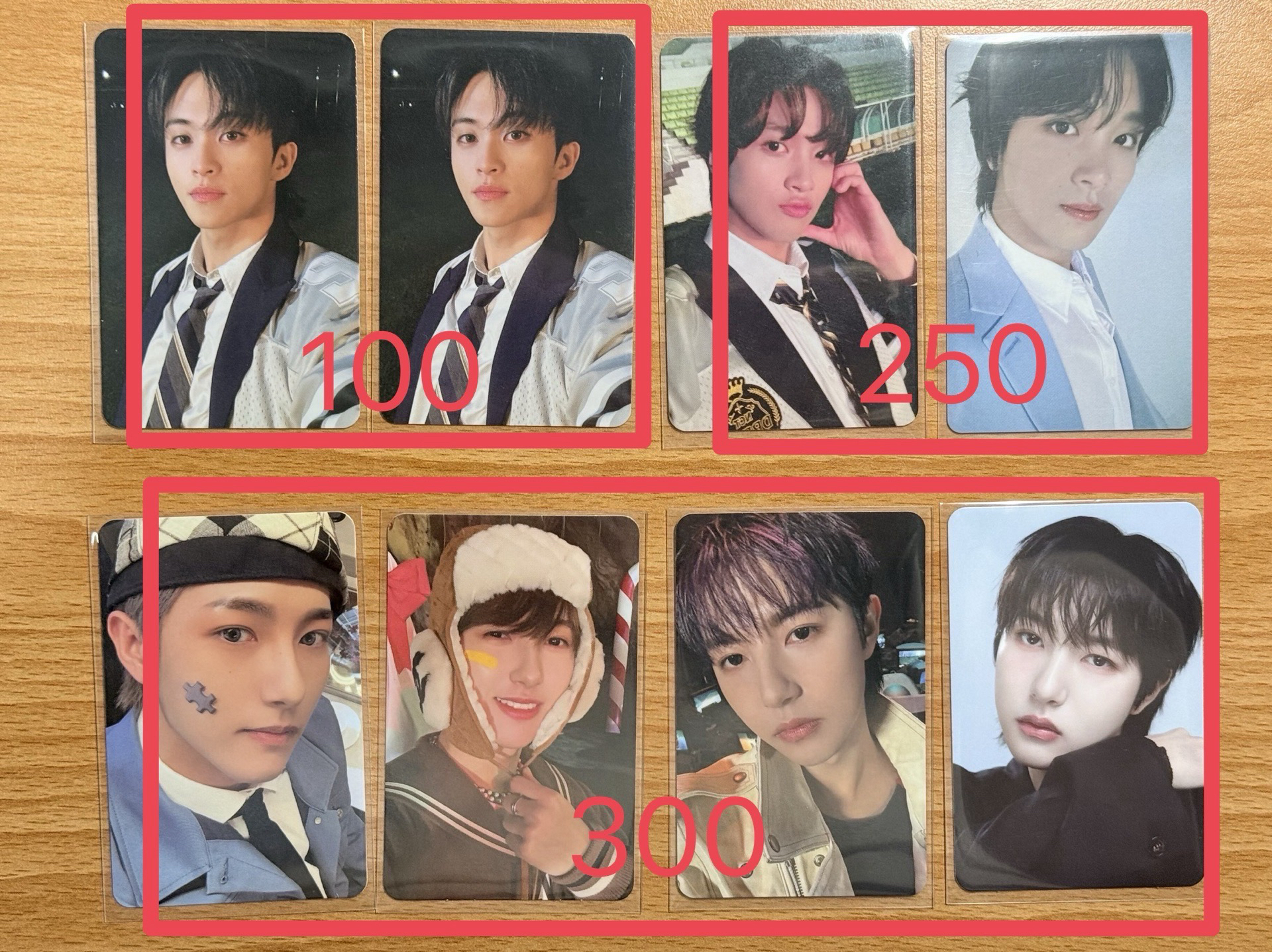 馬克、楷燦、仁俊 小卡