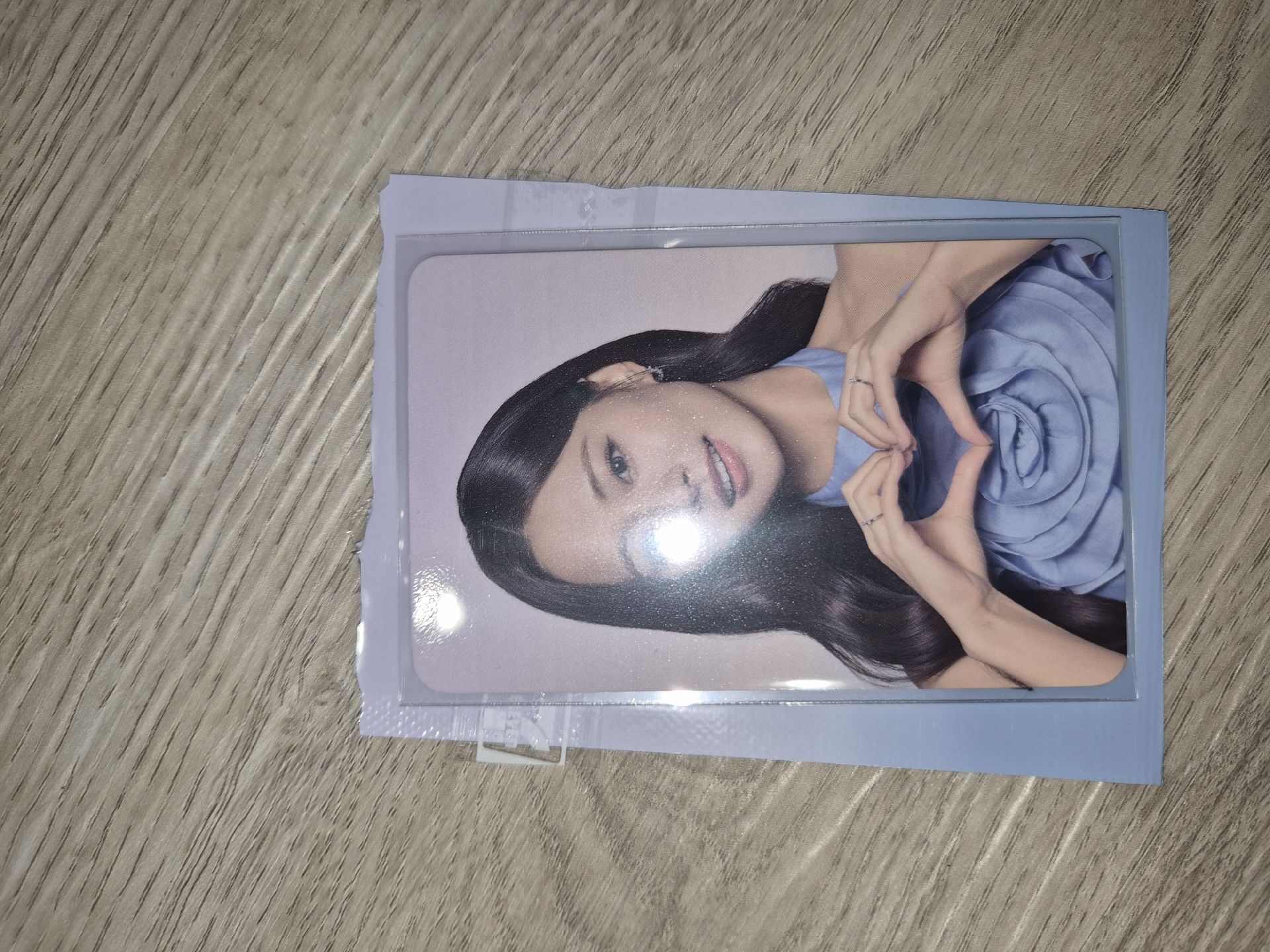 子瑜 比心 7-11合作小卡