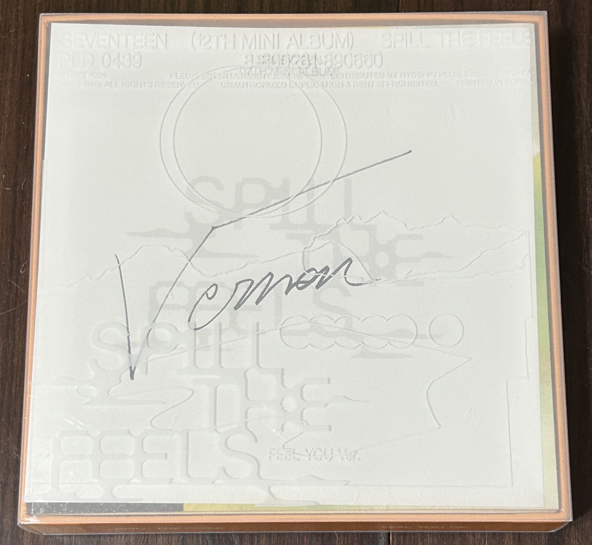 SEVENTEEN 迷12 MINI12:SPILL THE FEELS 美通親簽 率