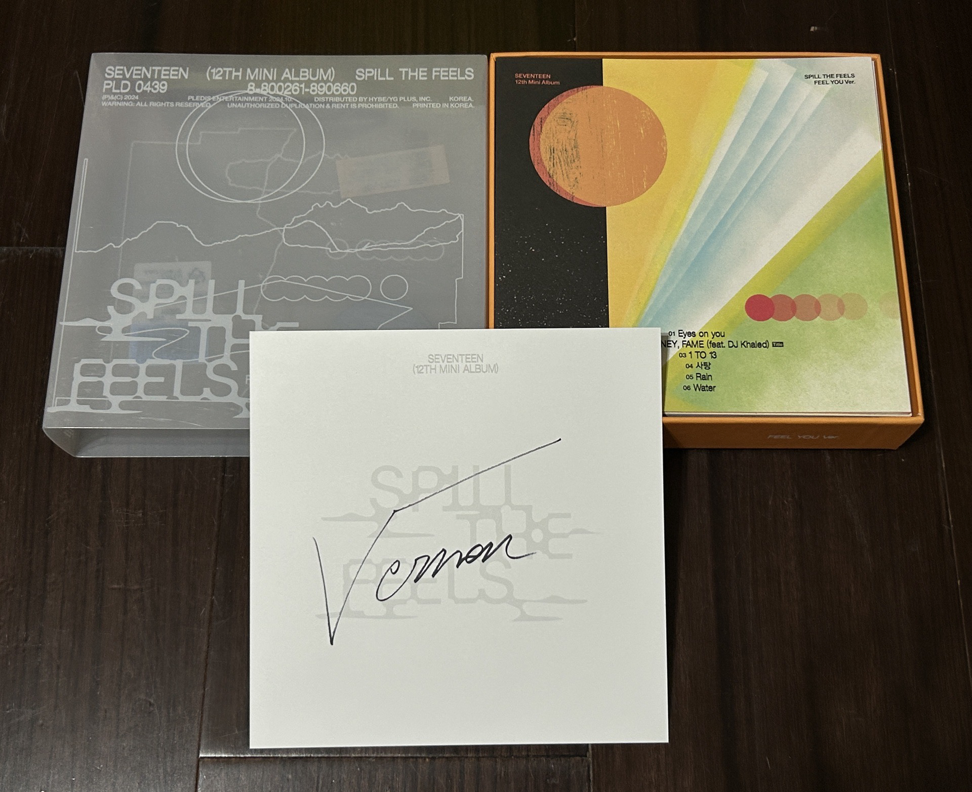 SEVENTEEN 迷12 MINI12:SPILL THE FEELS 美通親簽 率