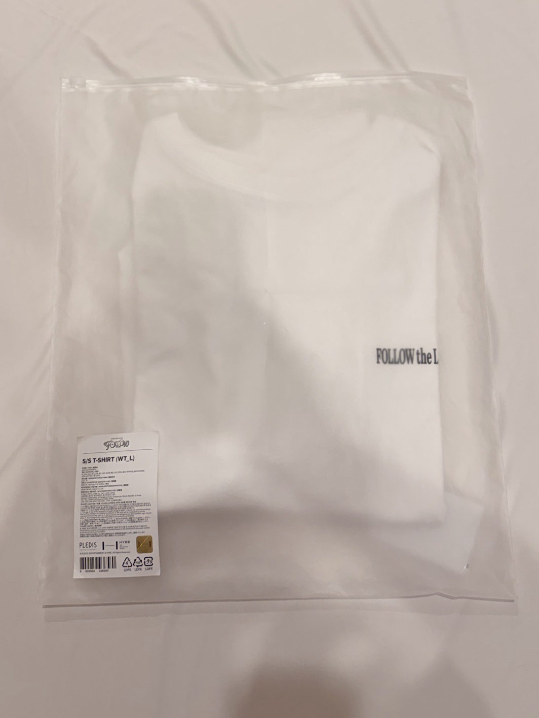 Follow T-Shirt（L/白）