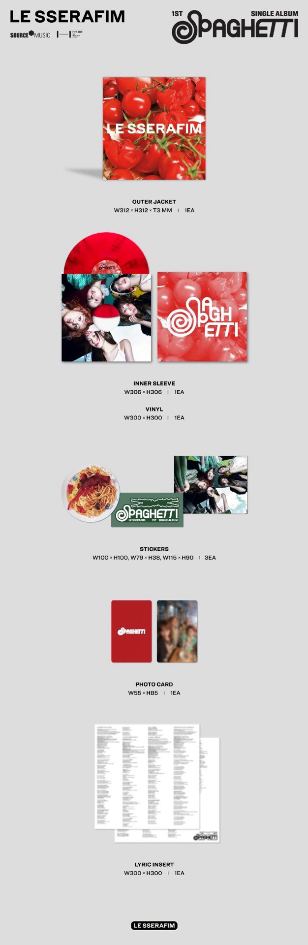 SPAGHETTI彩膠唱片