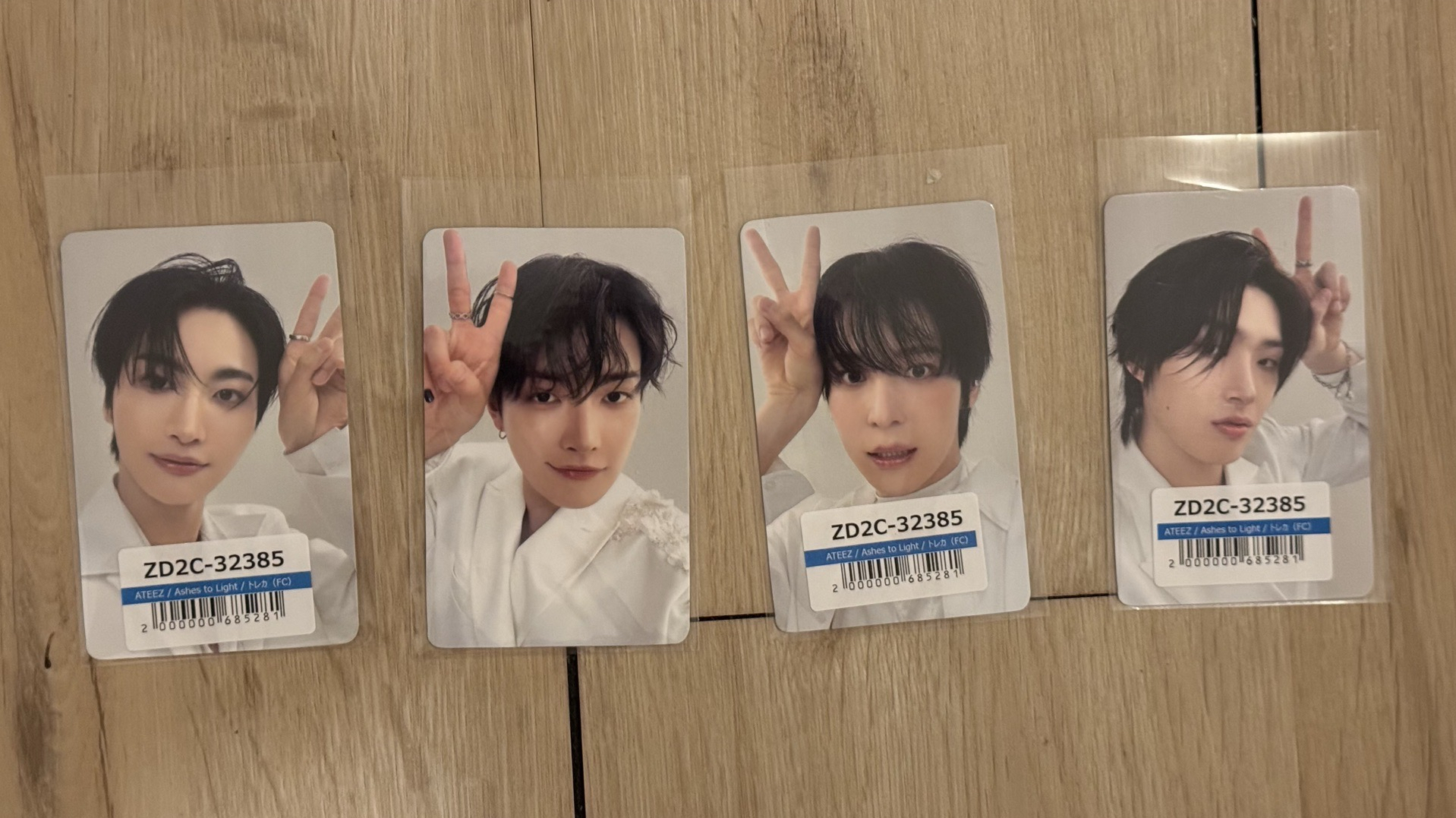 Ashes to Light ATEEZ JP FC 特典卡 