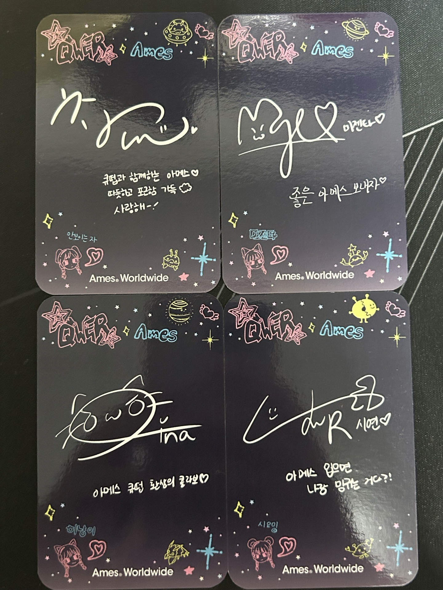 QWER_Ames特典 圖二卡背（很有誠意）