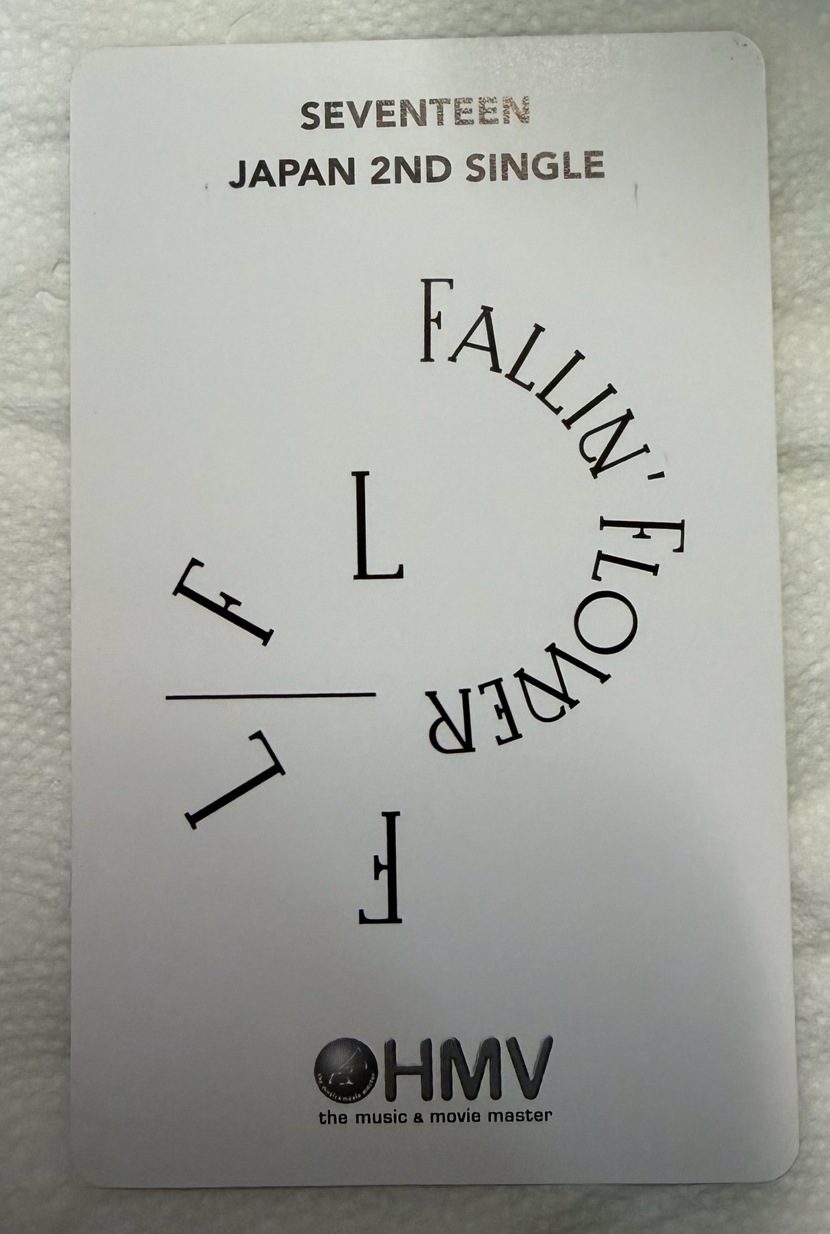 李碩珉DK 落花hmv特典卡 日專