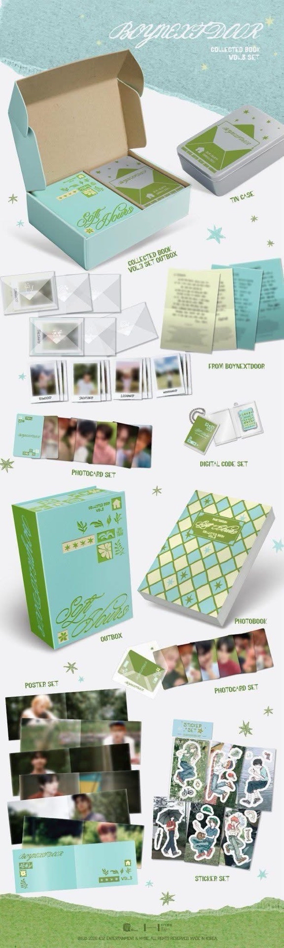 （預購）BOYNEXTDOOR COLLECTED BOOK VOL.3  芝加哥 回憶錄 set(含wvs通路特典）