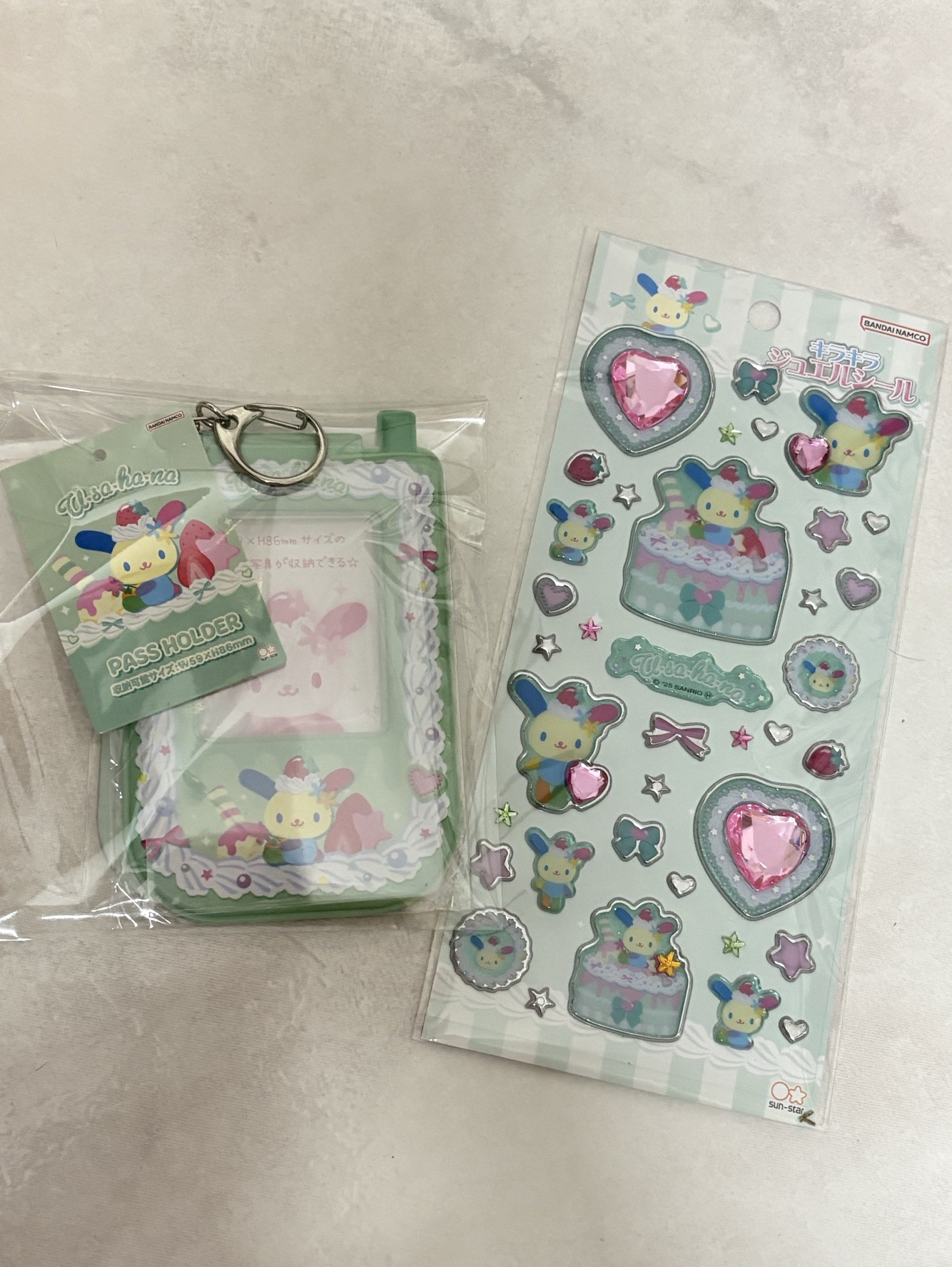 花小兔 平成奶油卡套+水晶貼紙