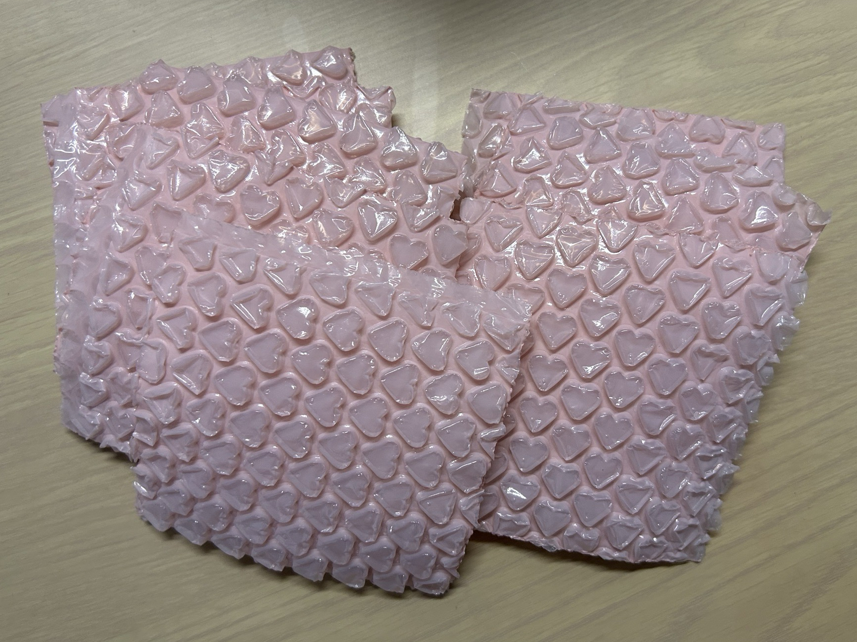 粉色愛心氣泡袋 10*10.5cm