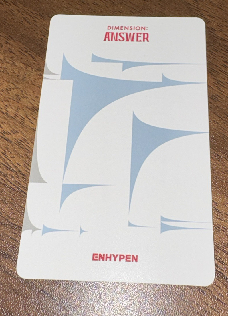 ENHYPEN 正一後續 專輯卡 