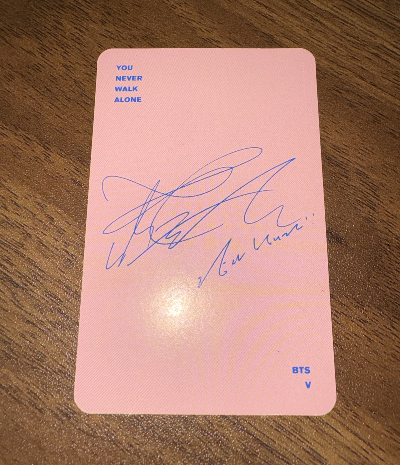 BTS金泰亨 YNWA 專輯卡 