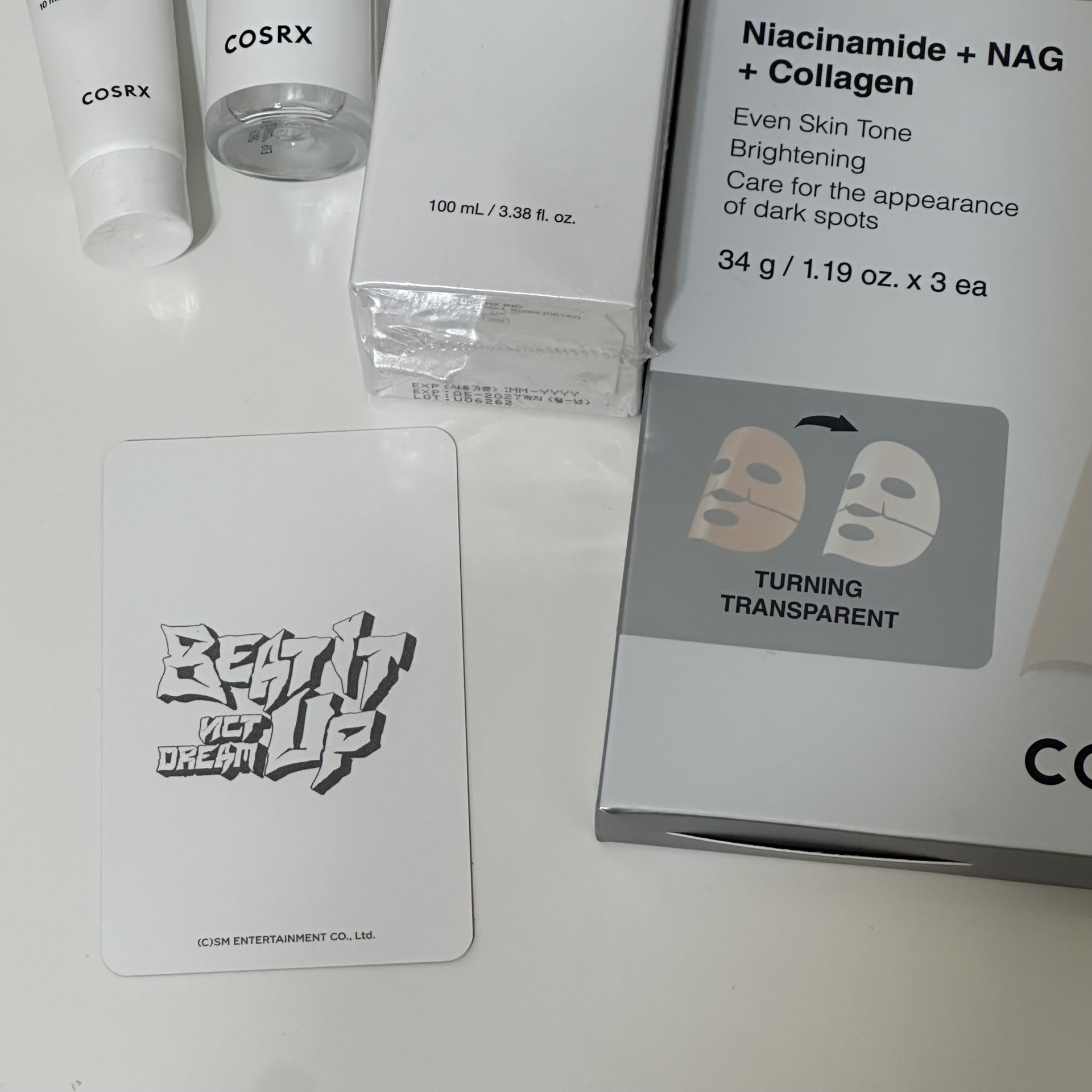 #售 cosrx一套+辰樂打歌卡