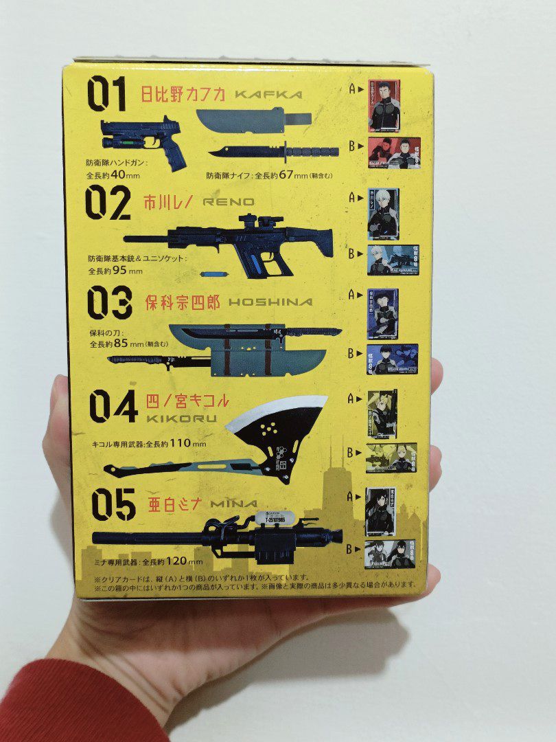 F-toys 怪獸八號武器收藏集食玩-卡夫卡橫版 B