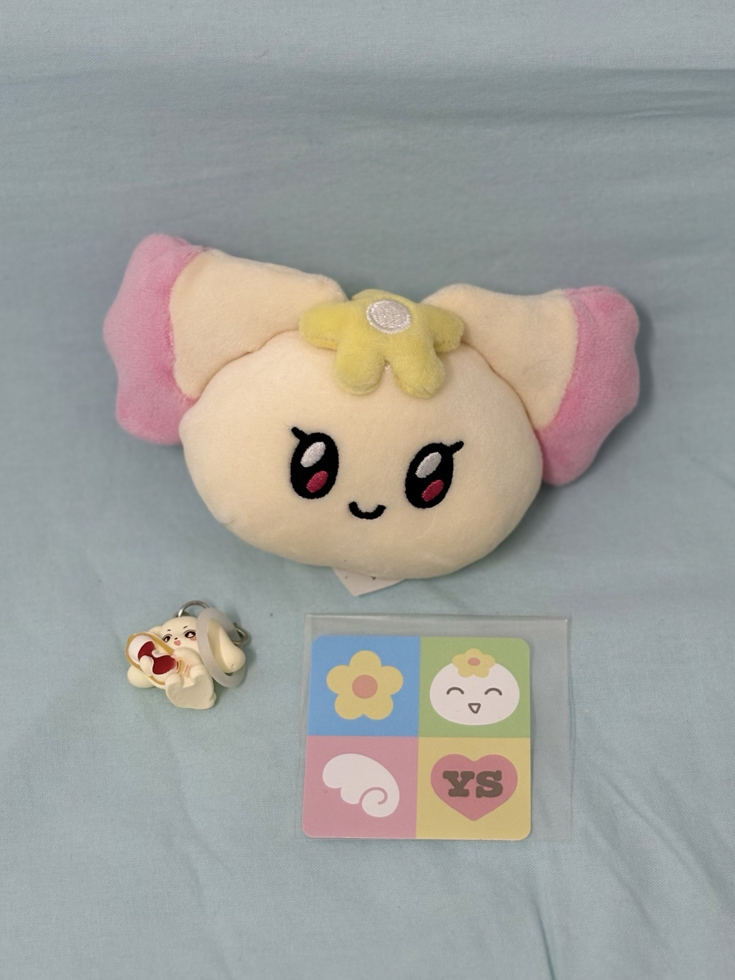 麥梯子尚大頭吊飾+嘿萌尼雨傘吊飾+貼紙