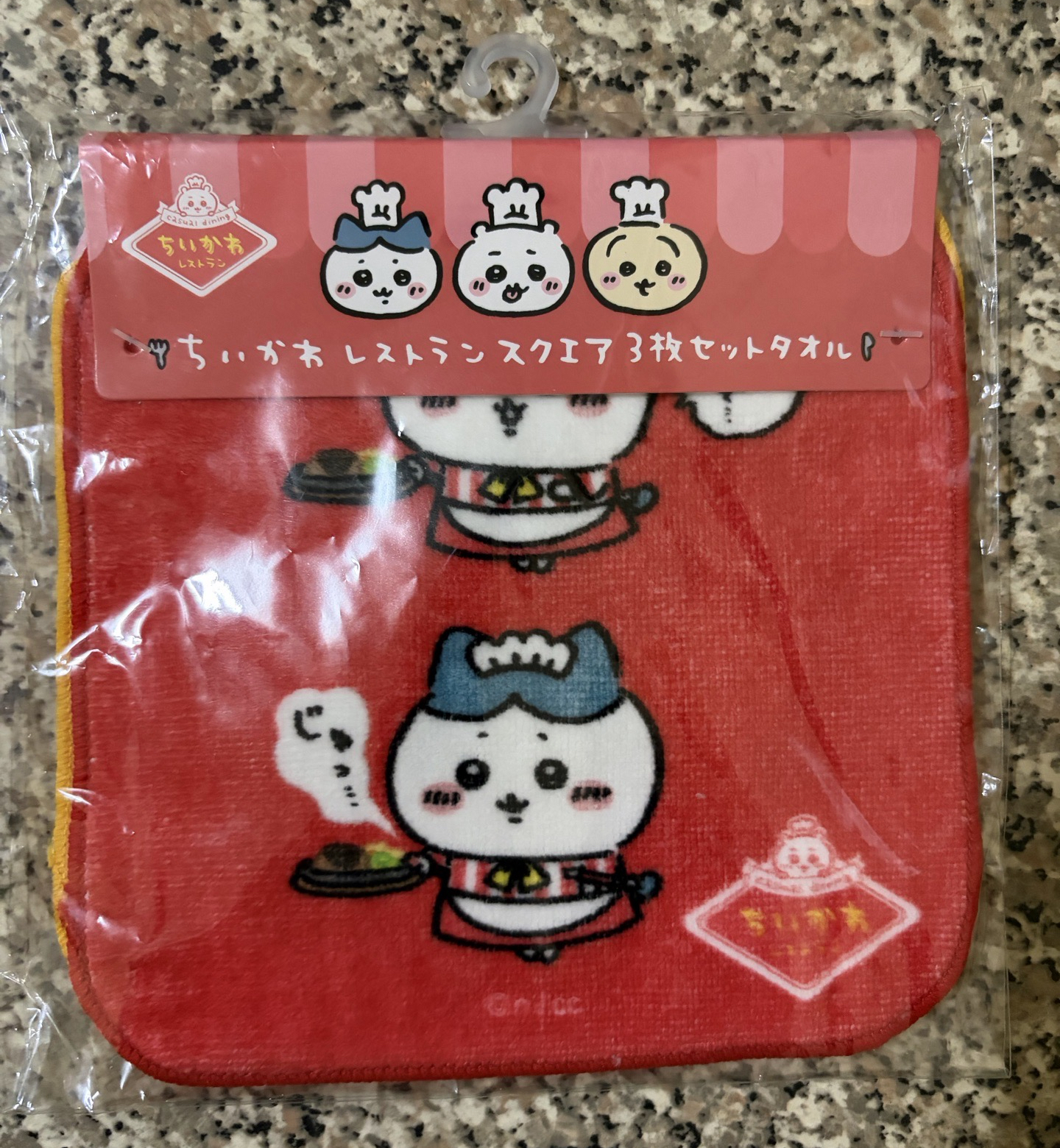 吉伊卡哇餐廳系列 方巾三入組