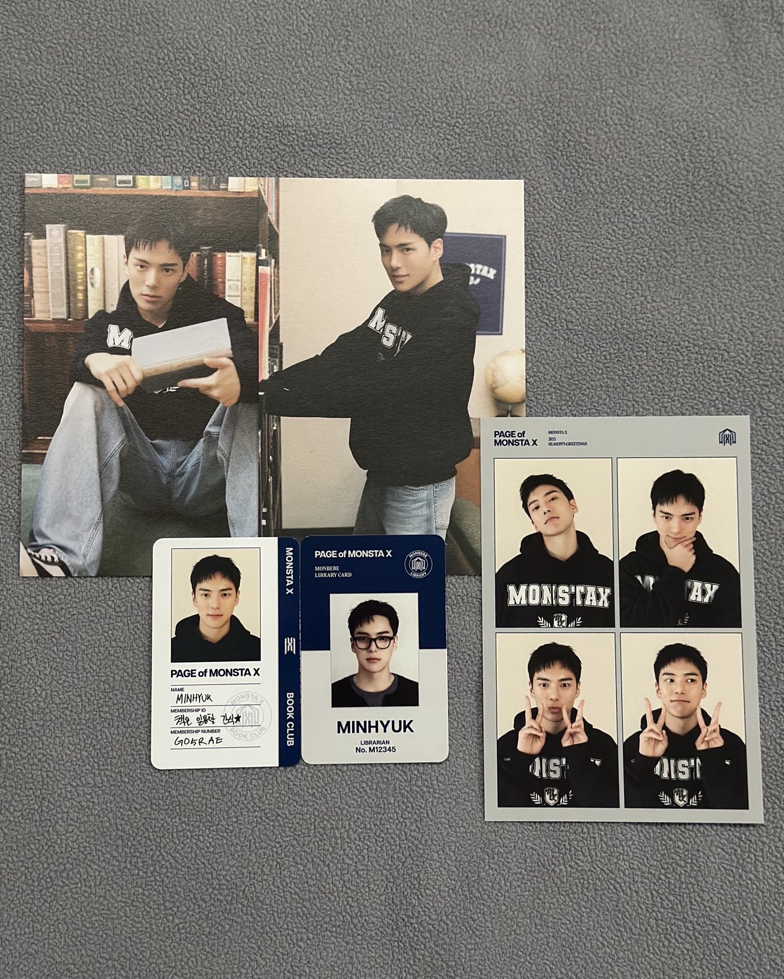 2025 SG 玟赫證件卡+明信片+人生四格