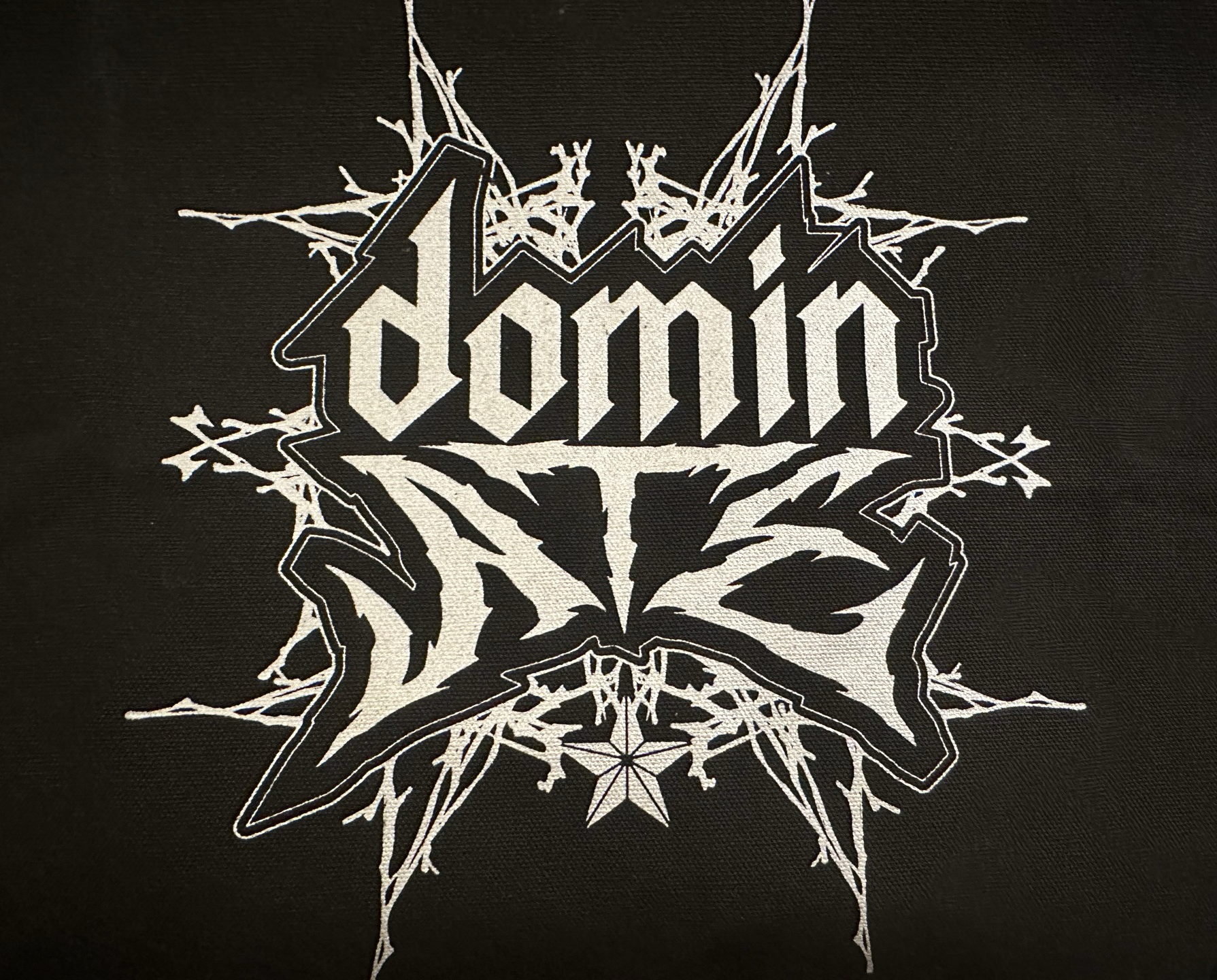 dominATE燙銀帆布托特包