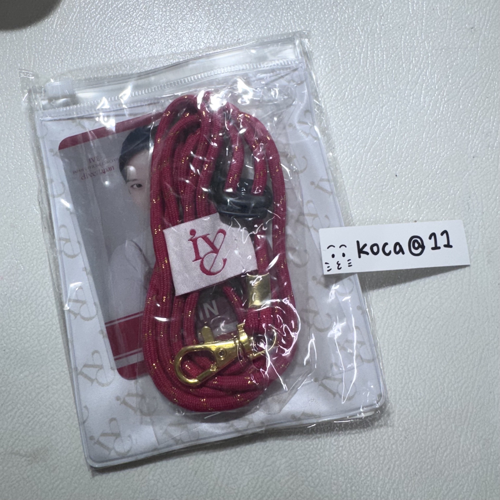 IVE安兪真手機吊牌 日本飯咪