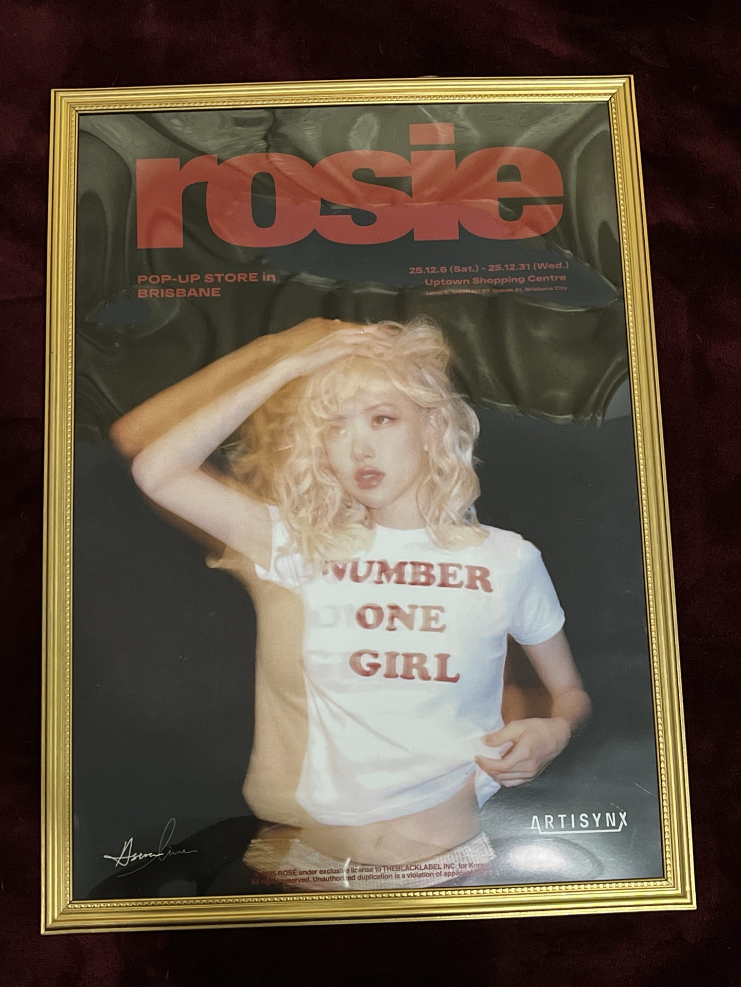  Brisbane rosie 限定海報 / 鑰匙圈小滑板/ 滿額ㄧ套