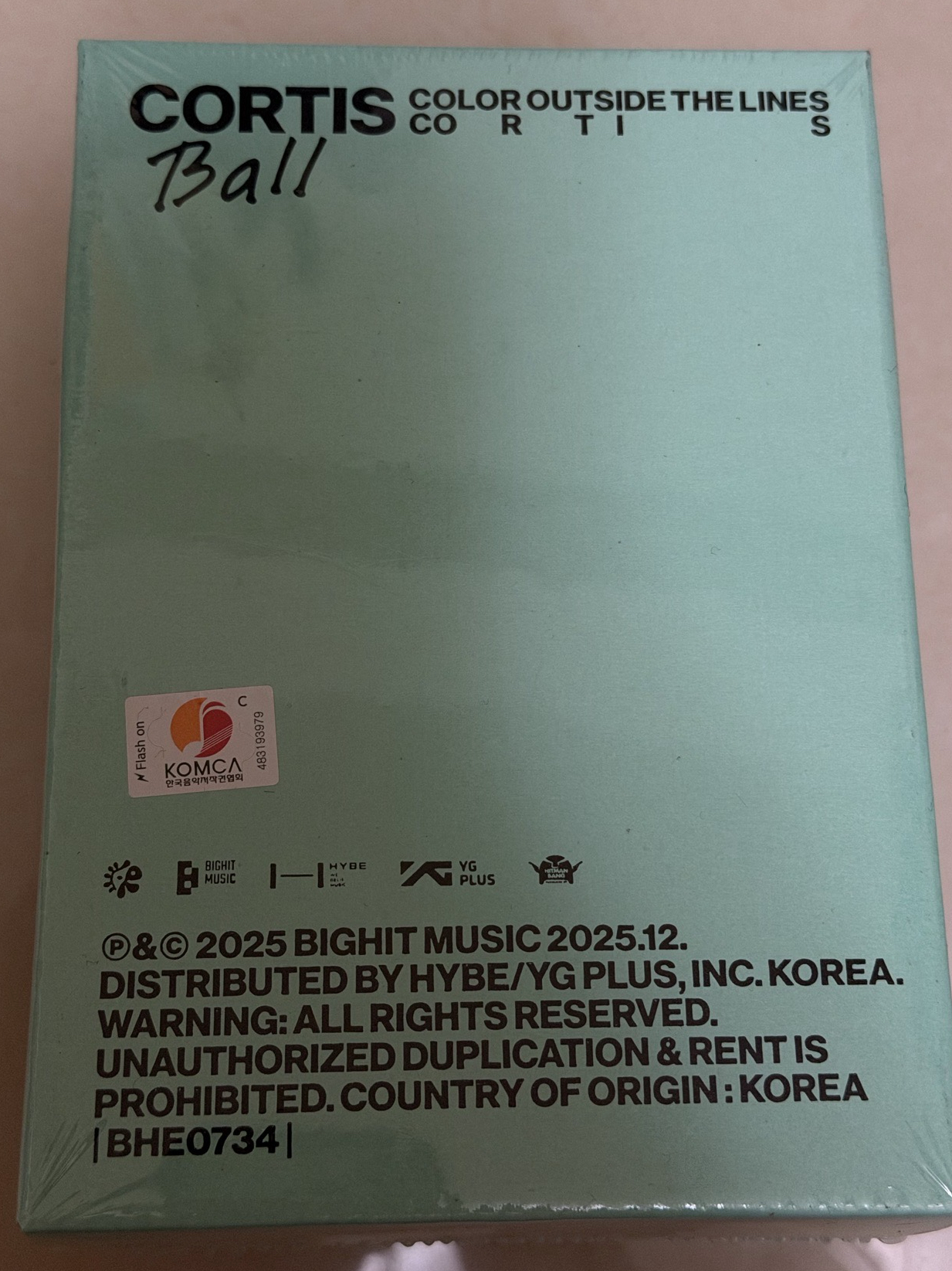 cortis全新未拆球專