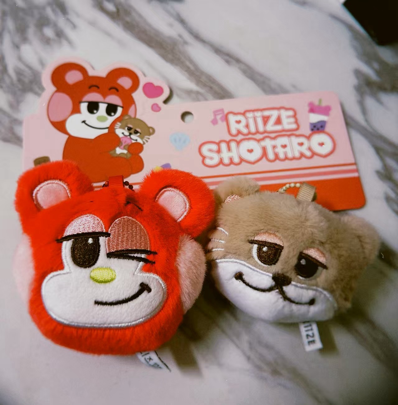 栗子扣 上海快閃 鑰匙圈吊飾 絨毛掛件