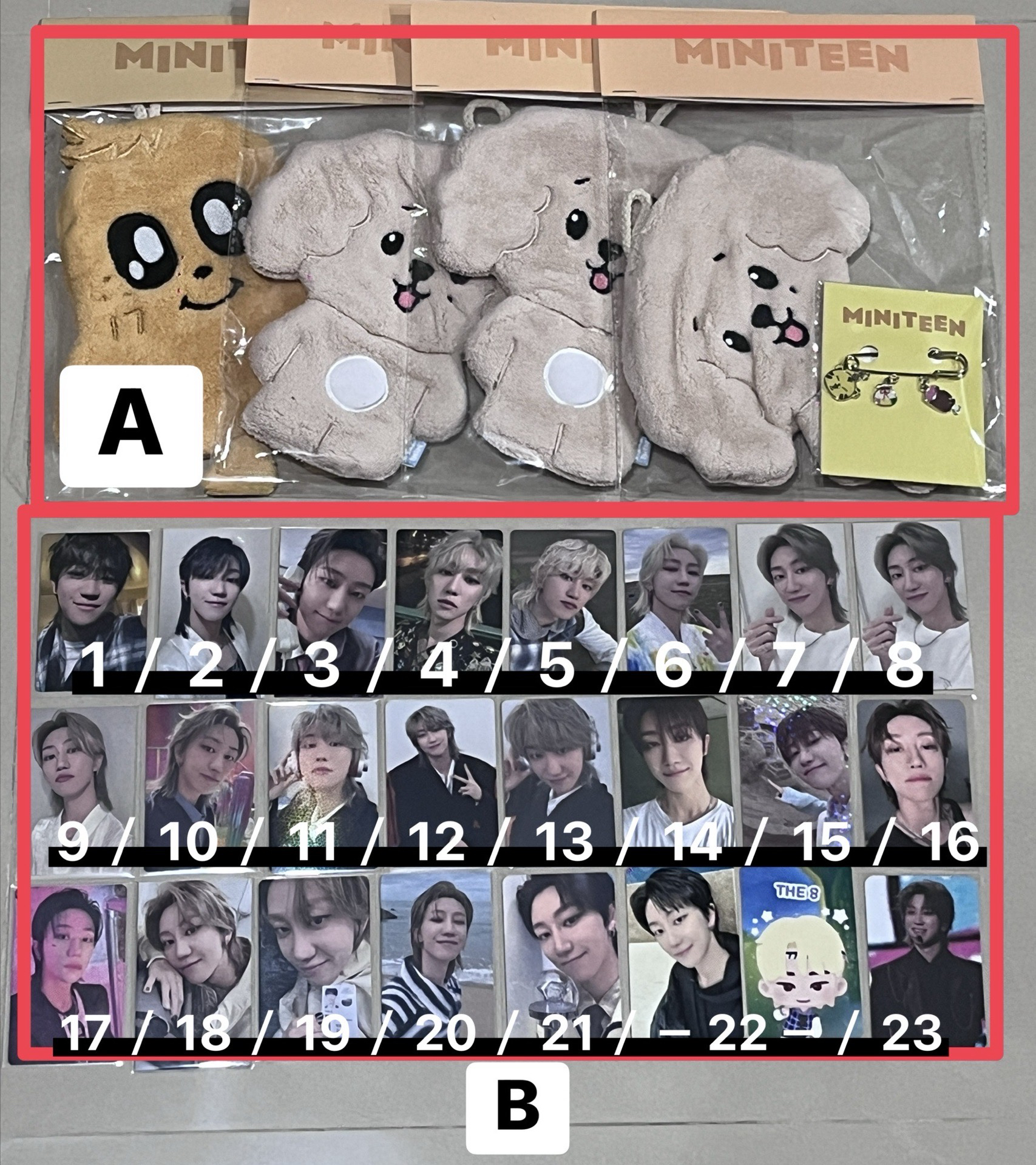 MINITEEN 金珉奎 Kimja 手燈套 下單後請私訊告知綁物