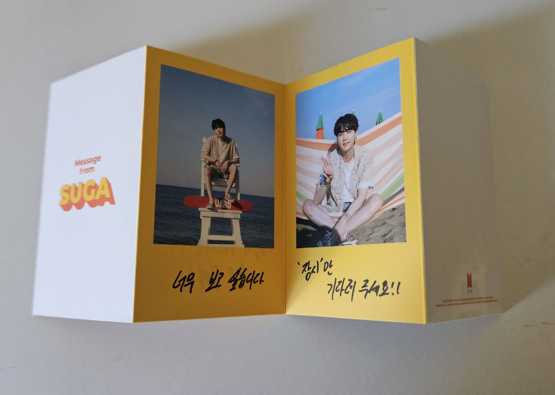 BTS suga butter小卡(贈空專)