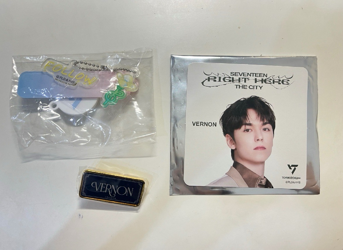 VERNON吊飾/別針/杯墊