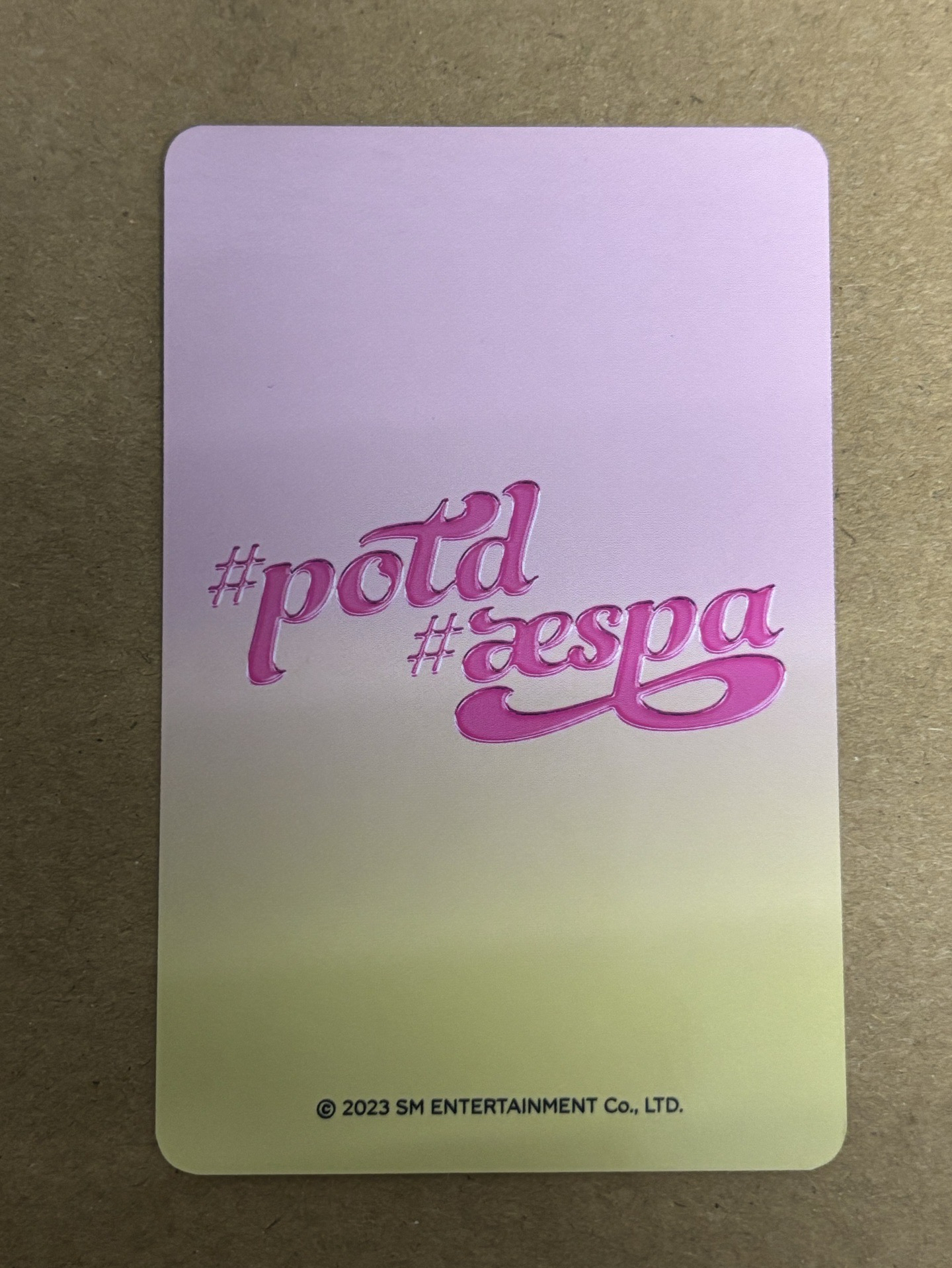 aespa Karina 柚子 #potd展會 周邊卡 紋身貼紙柚 柚-157