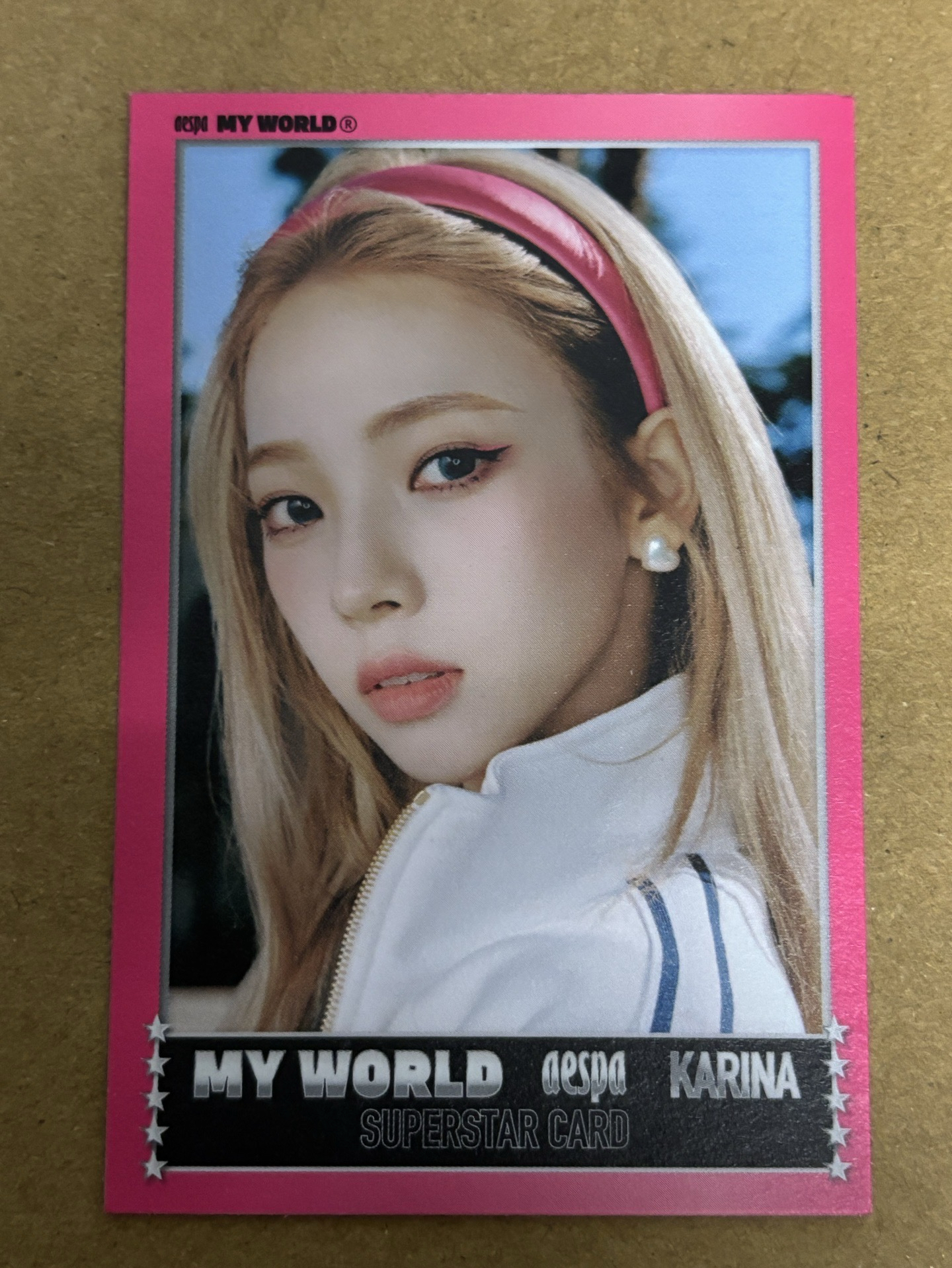 aespa Karina 柚子 MY WORLD 專輯卡 zine spicy柚 柚-128