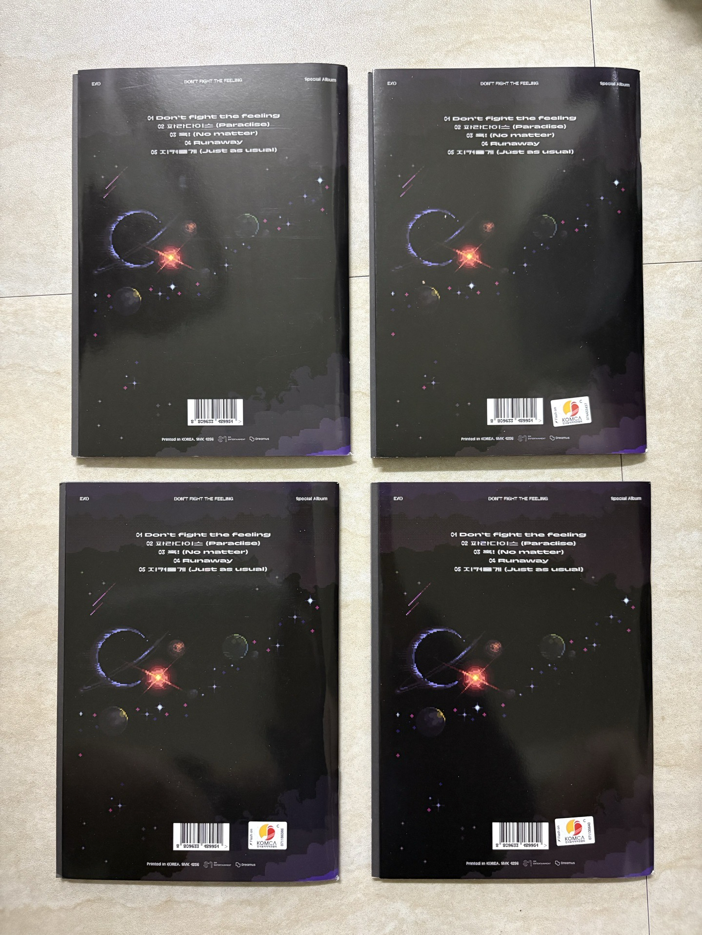 EXO歷年專輯（空專）