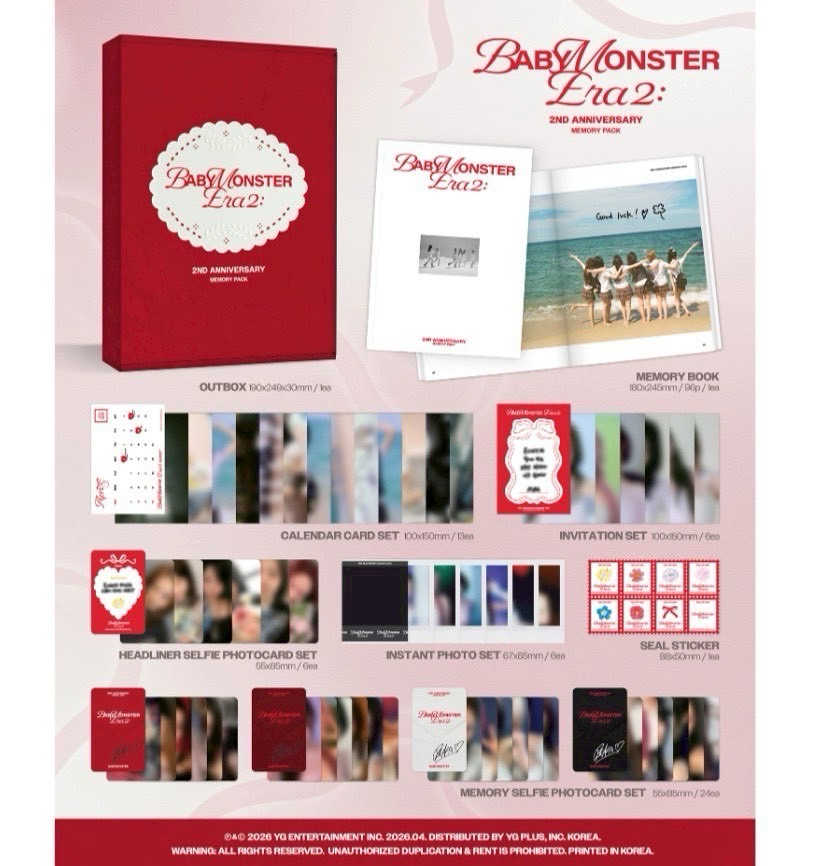 BABYMONSTER | 2週年紀念周邊 | 寫真