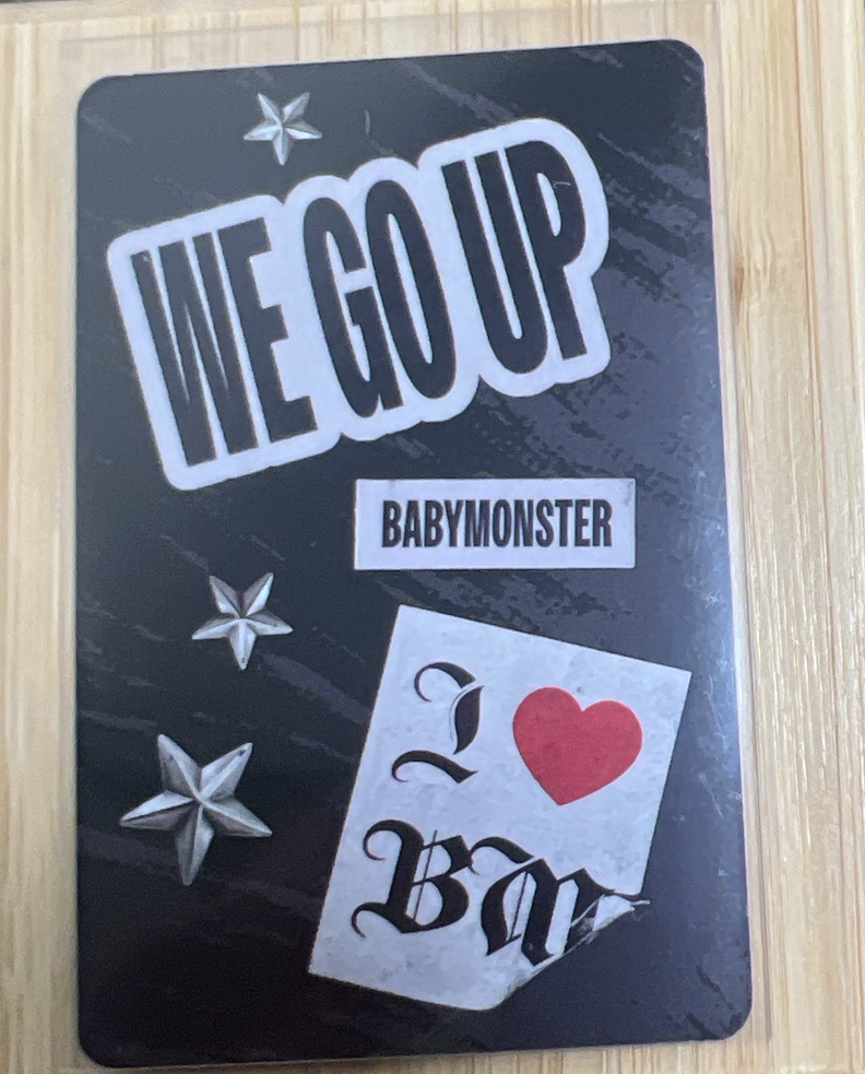 WE GO UP yg 單封預售禮 特典卡 /CHIQUITA